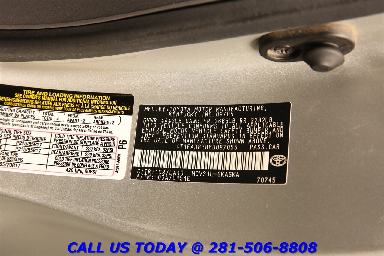 2006 Toyota Camry 2006 Solara SLE V6 LEATHER HEATSEAT NEW TOP87K MLS - Photo 25 - Houston, TX 77031