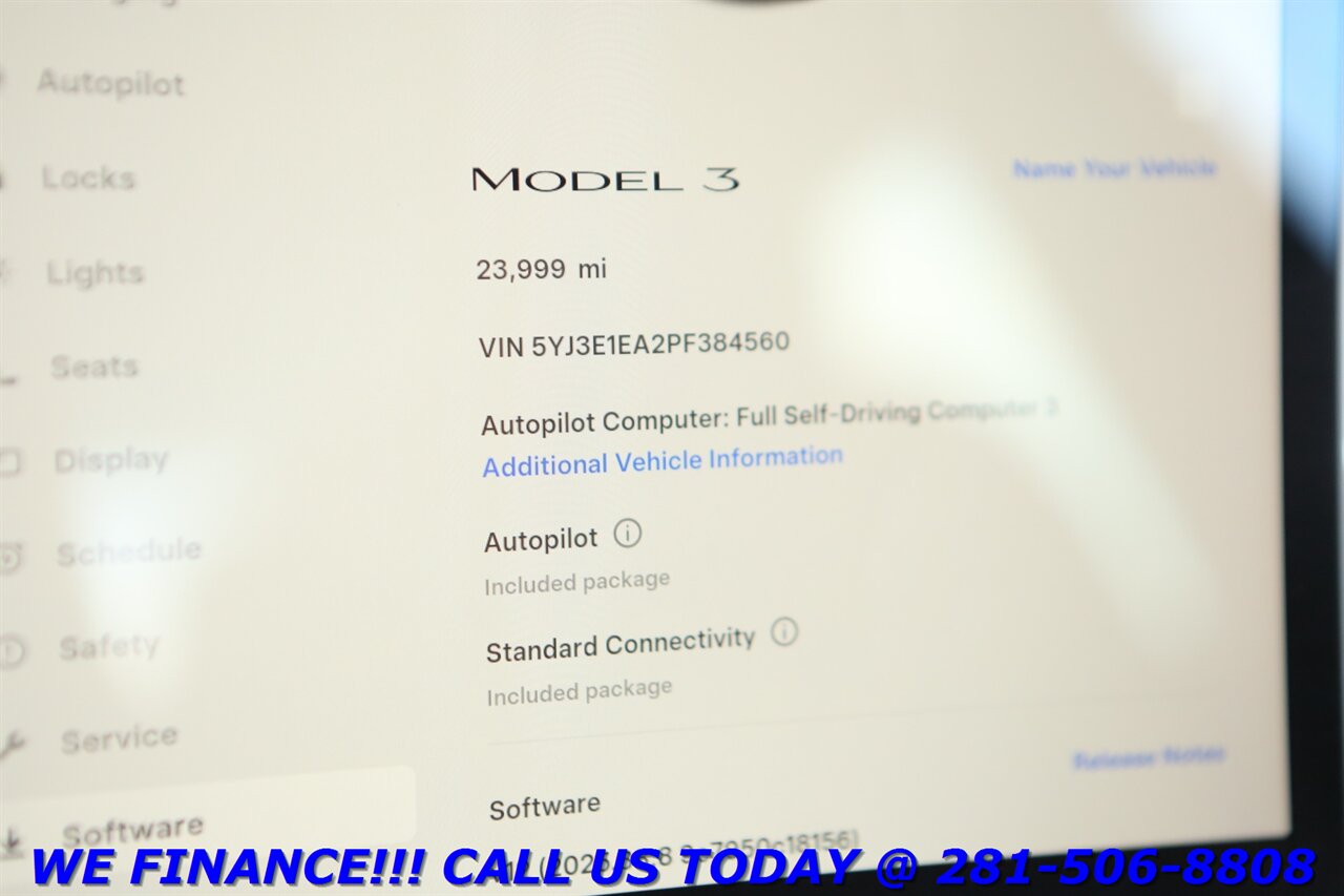 2023 Tesla Model 3 2023 FSD3 AUTOPILOT PANOROOF LEATHER 23K MLS WARNT   - Photo 16 - Houston, TX 77031