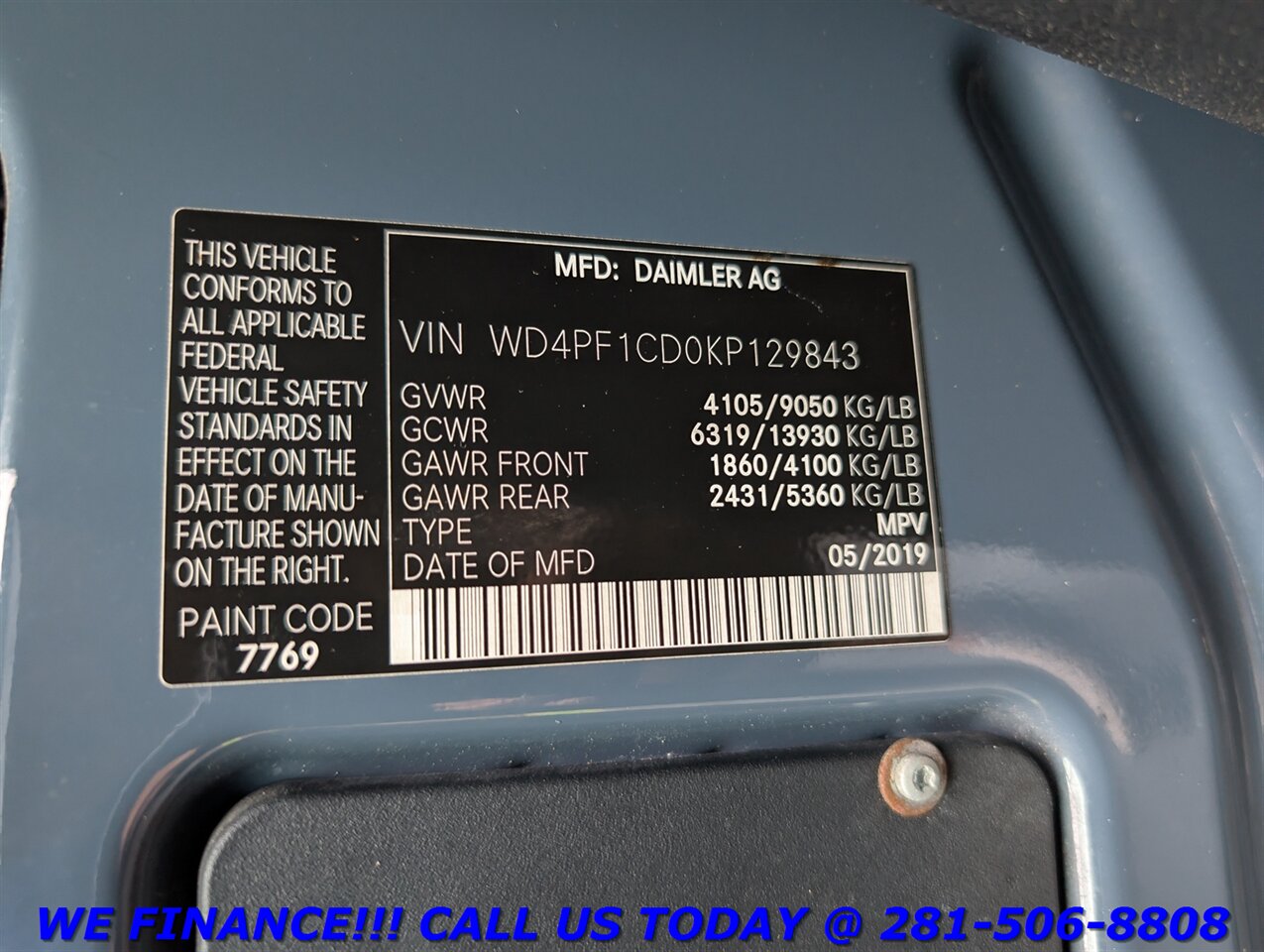 2019 Mercedes-Benz Sprinter 2019 2500 LWB 170 " DIESEL HIGH ROOF CARGO VAN 60K - Photo 25 - Houston, TX 77031