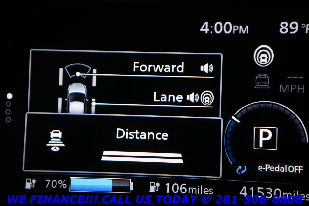2018 Nissan LEAF 2018 SV TECH PKG QUICK CHARGE NAV INTELCRUISE 41K   - Photo 16 - Houston, TX 77031