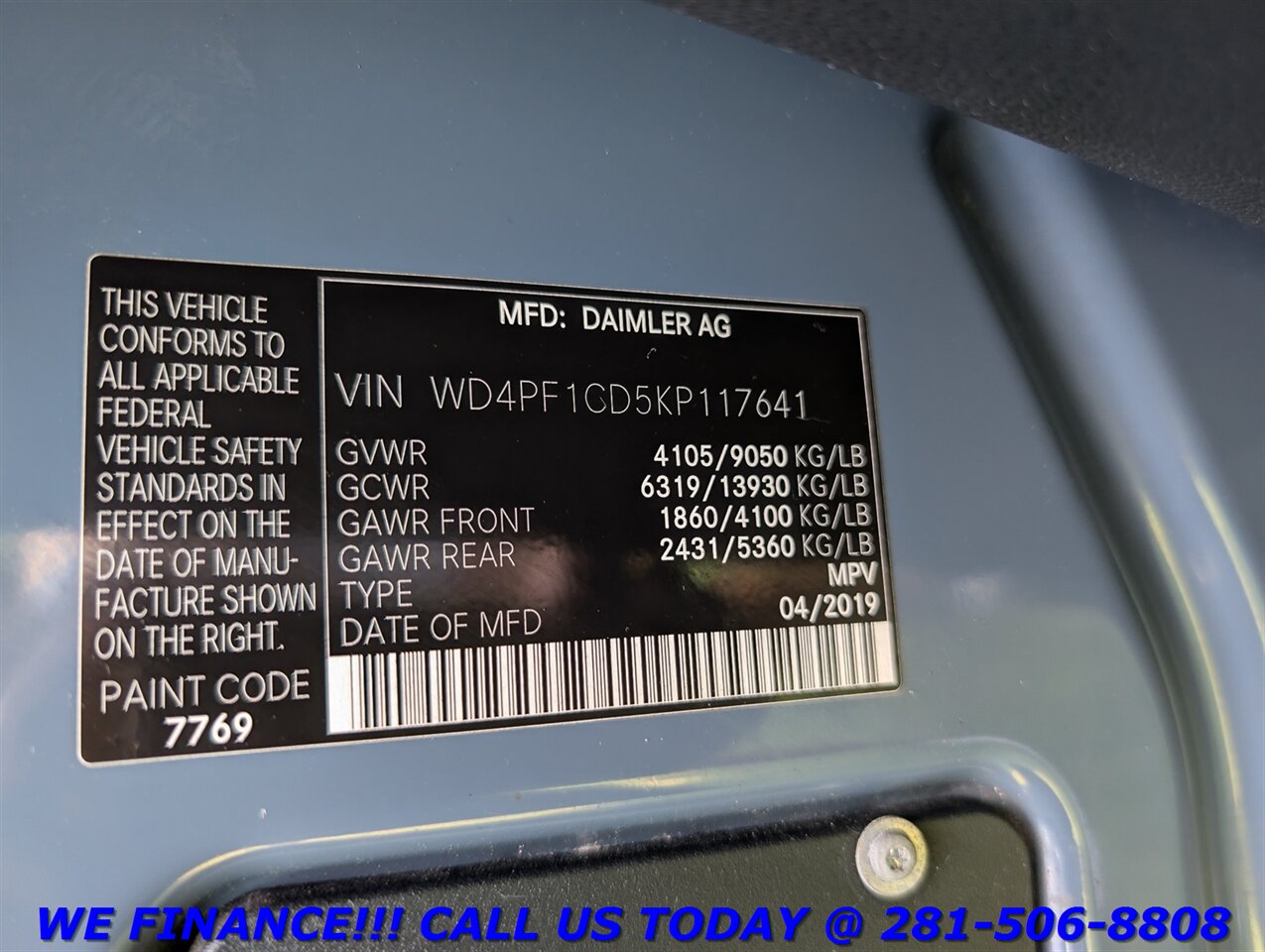 2019 Mercedes-Benz Sprinter 2019 2500 LWB 170 " DIESEL HIGH ROOF CARGO VAN LONG - Photo 25 - Houston, TX 77031