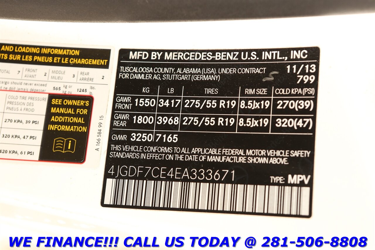 2014 Mercedes-Benz 2014 GL 450 4MATIC AWD P1 NAV SUN BLIS 7PASS 56K - Photo 31 - Houston, TX 77031