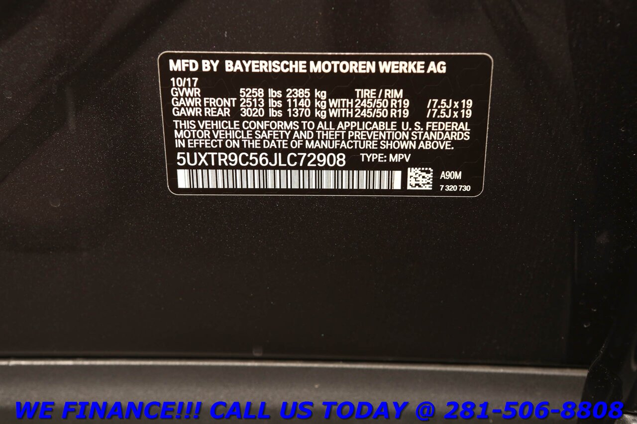 2018 BMW X3 2018 xDrive30i AWD PREM PKG NAV HUD PANO BLIND 55K - Photo 31 - Houston, TX 77031