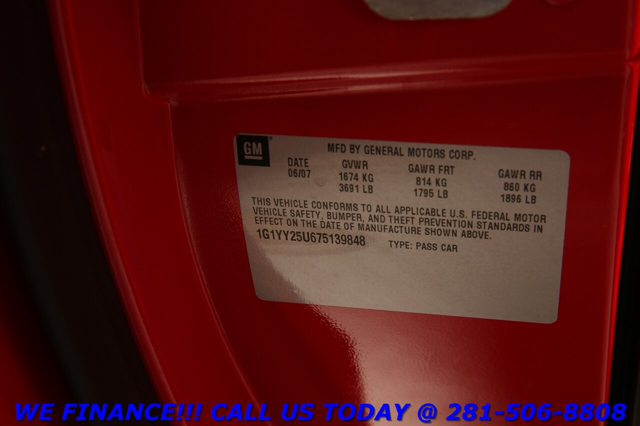 2007 Chevrolet Corvette 2007 6.0L V8 TARGA TOP KEYLESS 18 "ALLOY 49K MLS   - Photo 26 - Houston, TX 77031