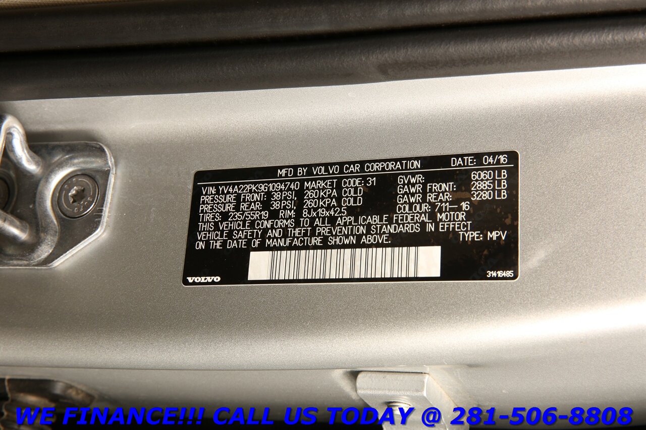 2016 Volvo XC90 2016 T6 Momentum AWD 7PASS NAV PANO HEATSEAT 36CAM   - Photo 30 - Houston, TX 77031