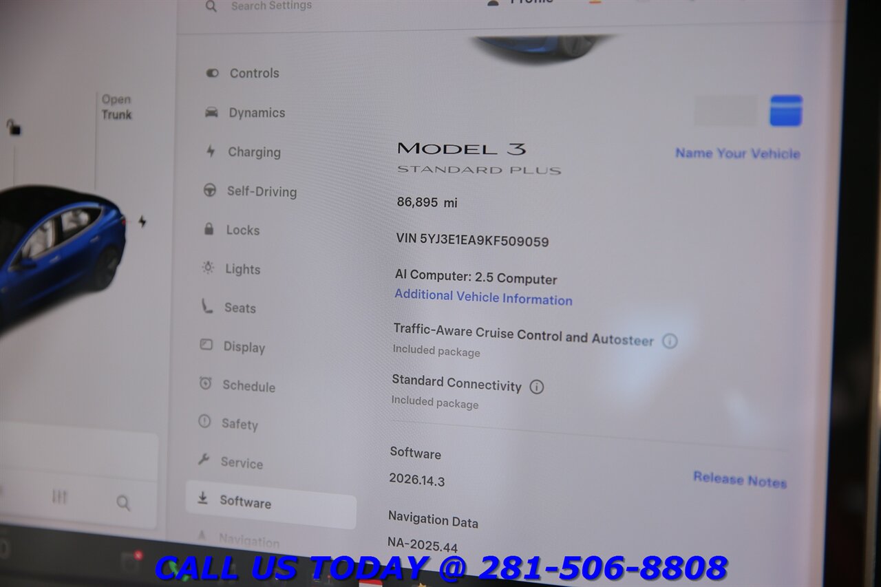 2019 Tesla Model 3 2019 FSD AUTOPILOT NAV PANO HEATSEAT   - Photo 15 - Houston, TX 77031