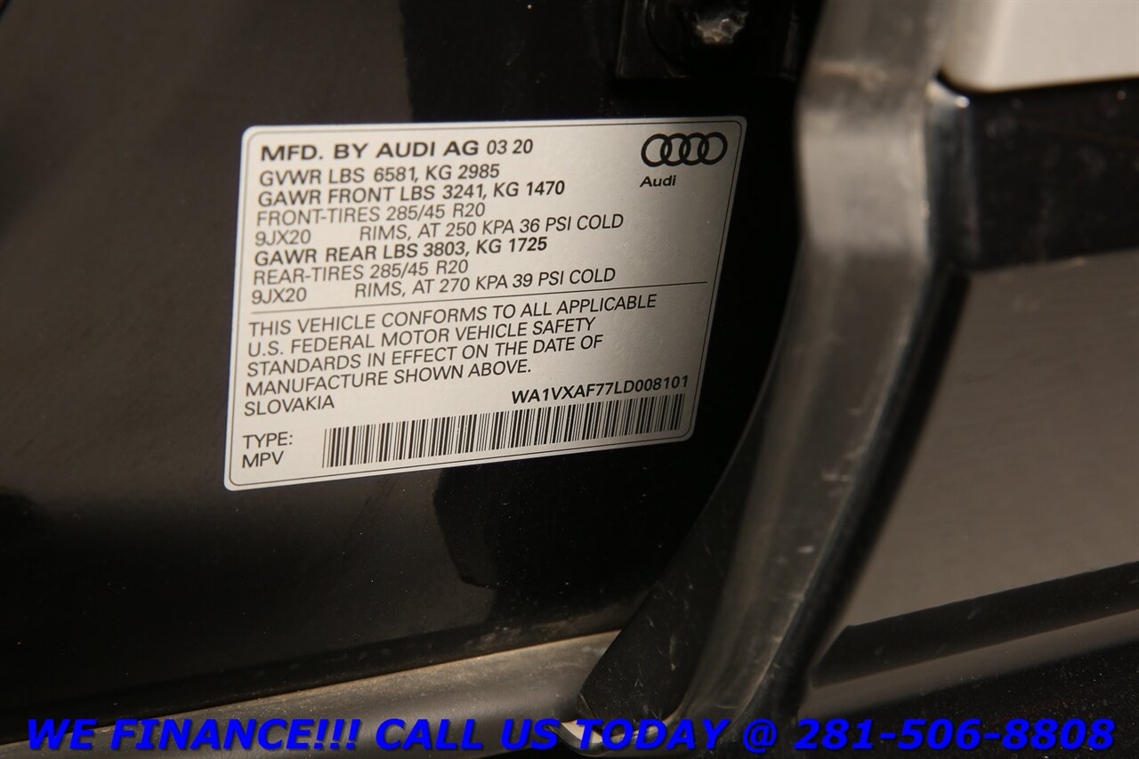 2020 Audi Q7 2020 Quattro PRESTIGE AWD NAV HUD PANO 3ROW 7-PASS   - Photo 32 - Houston, TX 77031