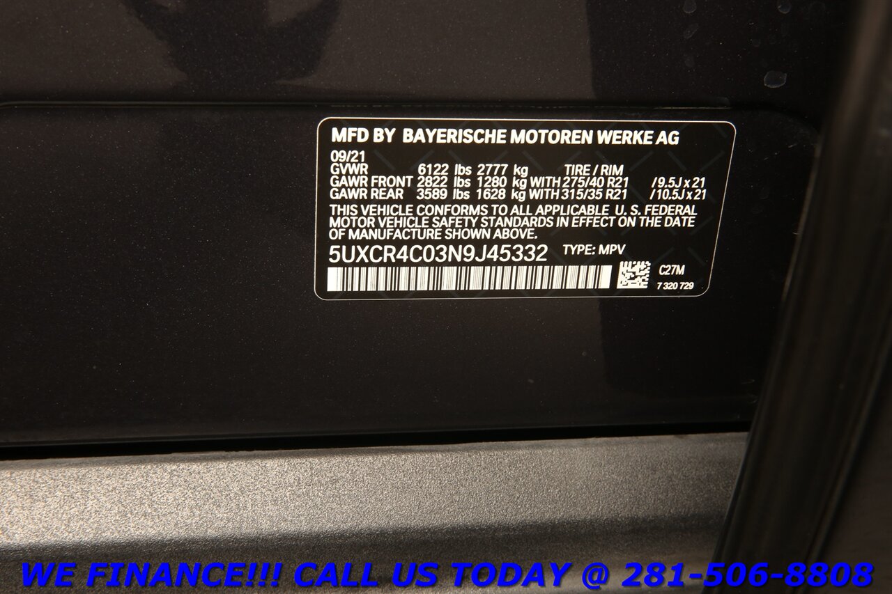 2022 BMW X5 2022 40i PREM PKG NAV HUD PANO BLIS MASSAGE 360CAM - Photo 31 - Houston, TX 77031