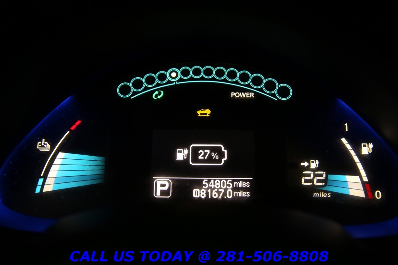 2016 Nissan LEAF 2016 S QUICK CHARGE HEATSEAT CAMERA KEYLESS 54K ML   - Photo 15 - Houston, TX 77031