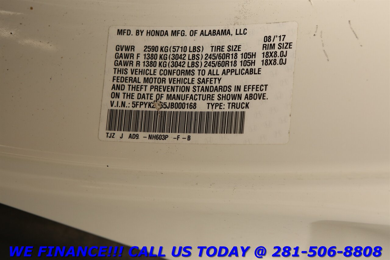 2018 Honda Ridgeline 2018 RTL-T CREW NAV HEATSEAT CAMERA 78K MLS   - Photo 28 - Houston, TX 77031