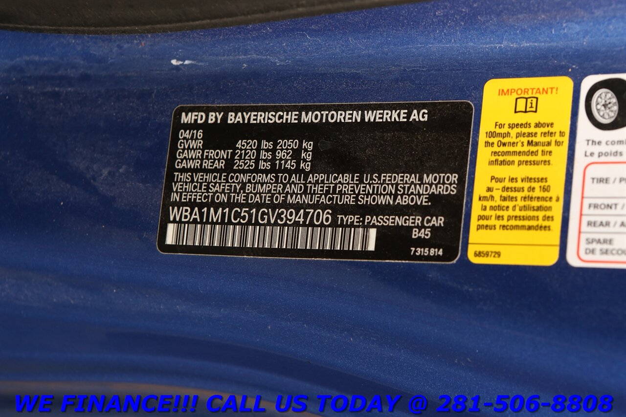 2016 BMW 2016 M235i CONVERTIBLE TECH DRIVEASST HARMAN 52K   - Photo 28 - Houston, TX 77031