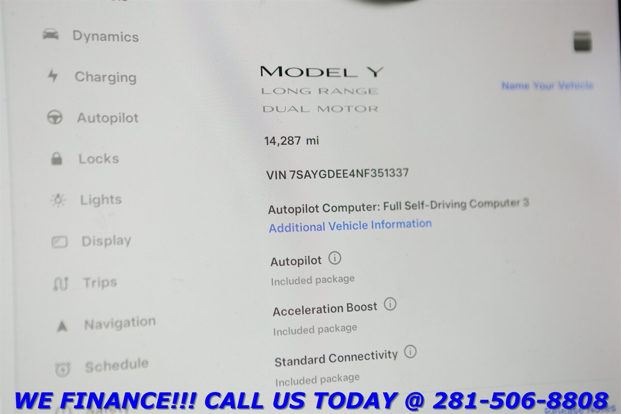 2022 Tesla Model Y 2022 Long Range AWD FSD ACCEL BOOST 14K   - Photo 15 - Houston, TX 77031