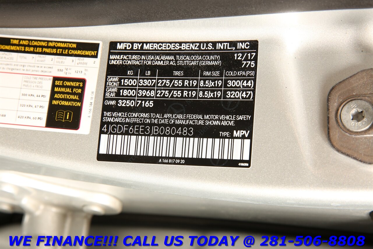 2018 Mercedes-Benz 2018 GLS 450 P1 NAV PANO ADAPT BLIND 7PASS MASSAGE   - Photo 32 - Houston, TX 77031