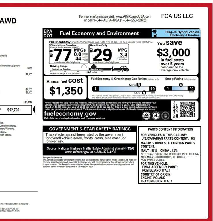 2024 Alfa Romeo Tonale Hybrid 2024 Ti eAWD PLUG-IN HYBRID NAV SUN 31K MLS   - Photo 25 - Houston, TX 77031