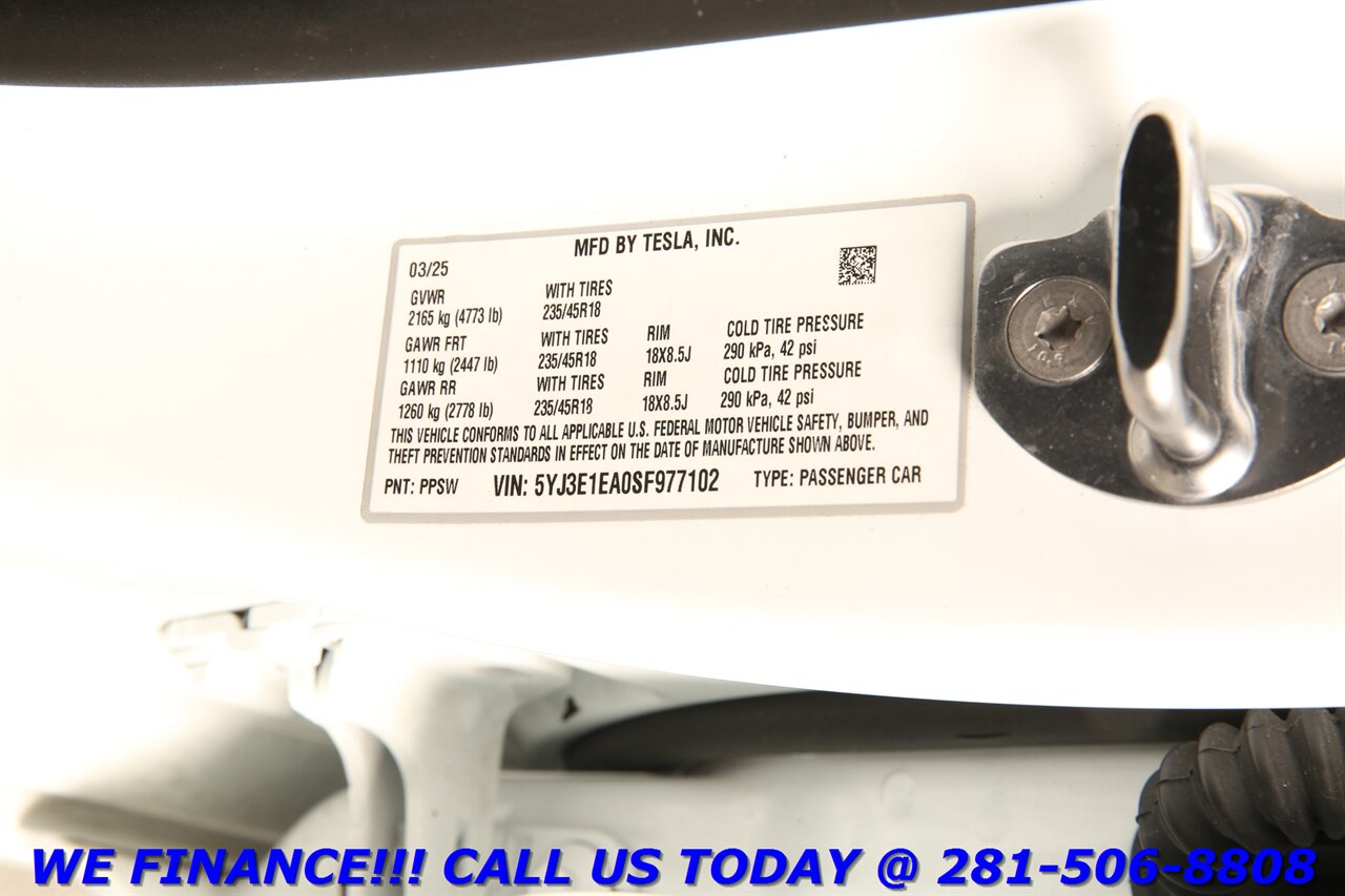 2025 Tesla Model 3 2025 Long Range FSD4 AUTOPILO NAV PANO HEATSEAT 8K   - Photo 25 - Houston, TX 77031