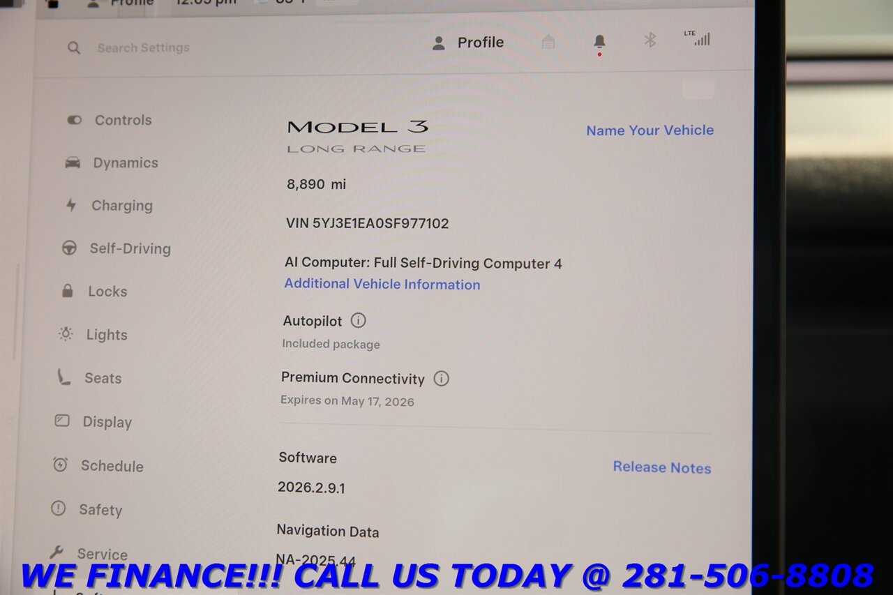 2025 Tesla Model 3 2025 Long Range FSD4 AUTOPILO NAV PANO HEATSEAT 8K   - Photo 15 - Houston, TX 77031