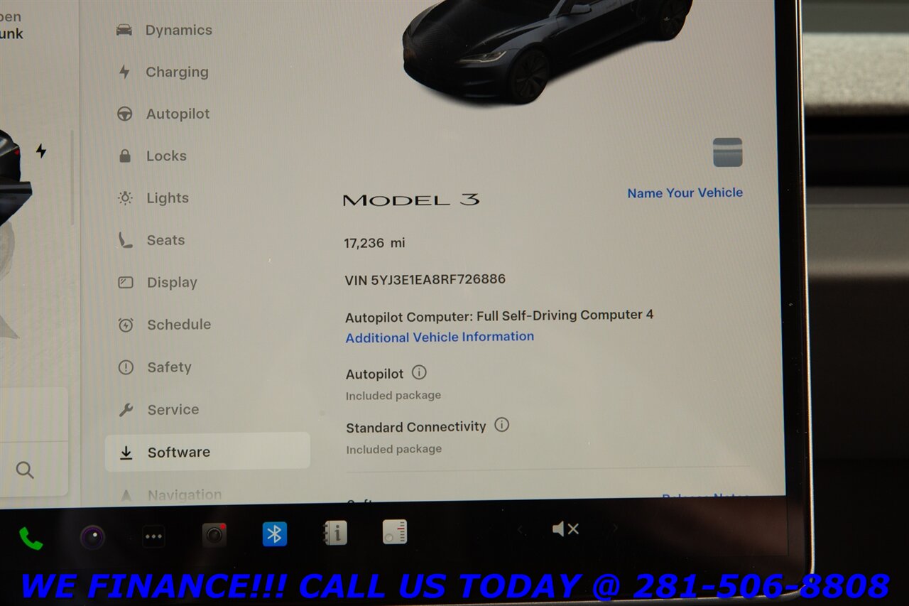 2024 Tesla Model 3 2024 FSD4 AUTOPILOT PANO HEATSEAT CAMERA 17K MLS   - Photo 16 - Houston, TX 77031