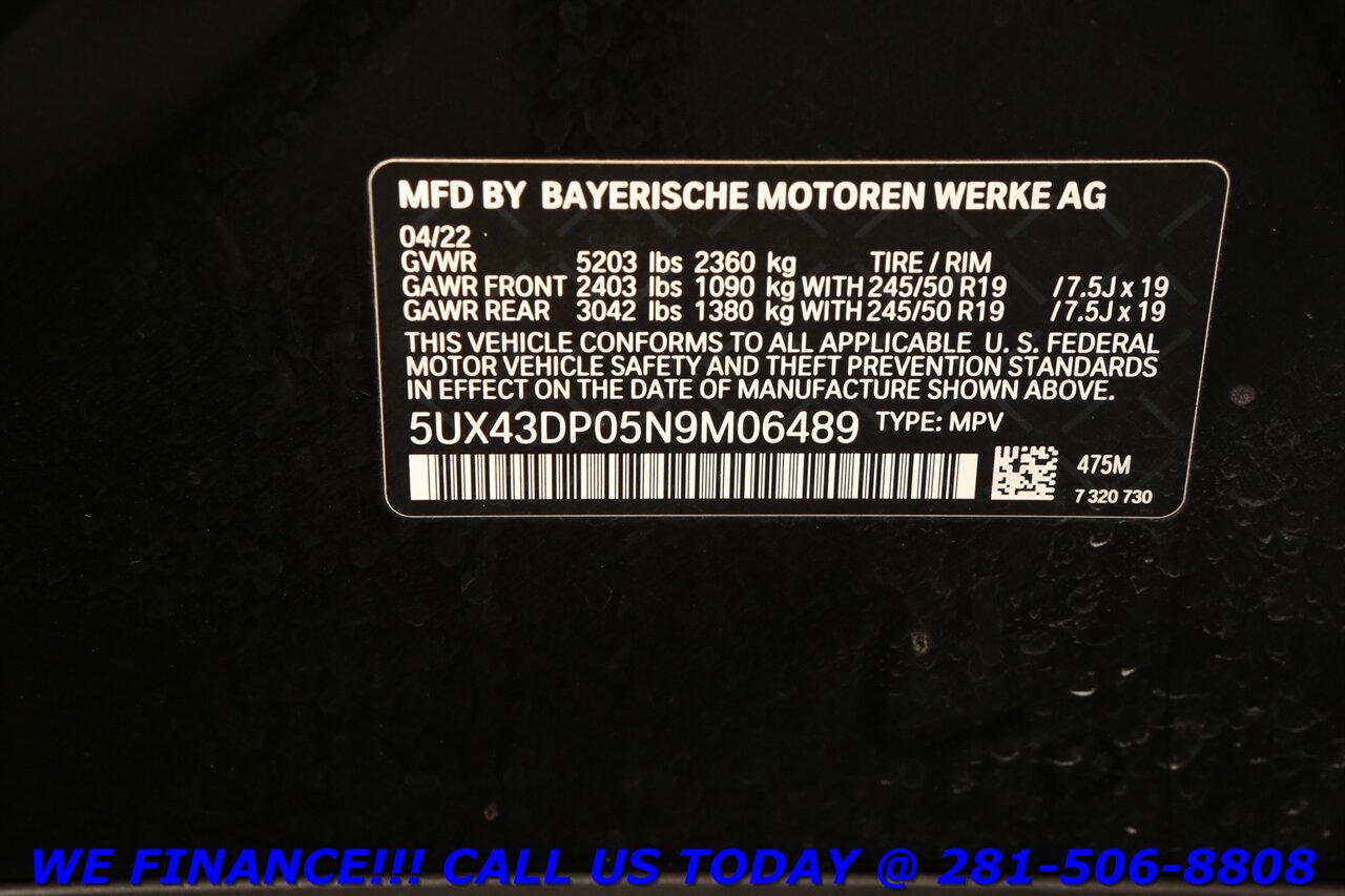 2022 BMW X3 2022 sDrive30i NAV PANO BLIND HEATSEAT 84K MLS   - Photo 30 - Houston, TX 77031