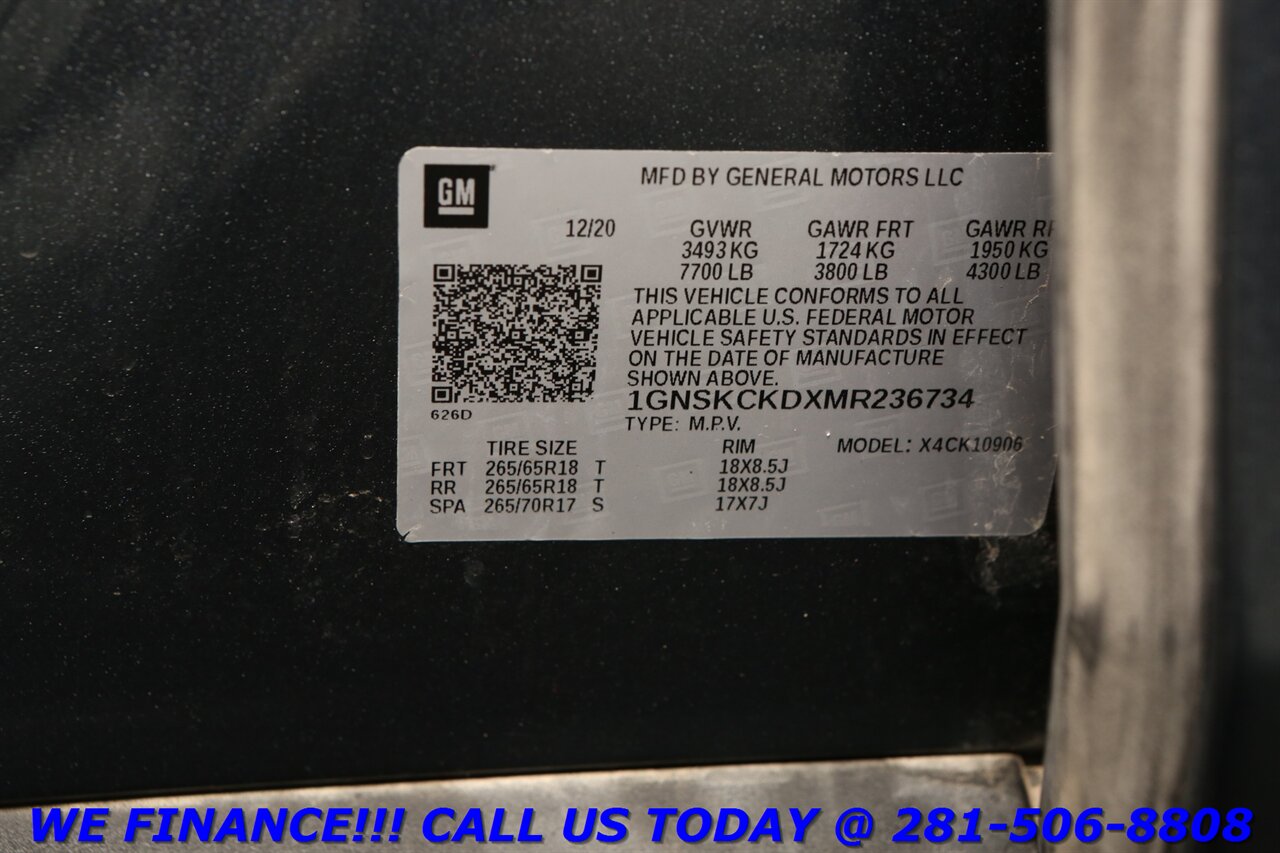 2021 Chevrolet Suburban 2021 LT 4X4 CARPLAY PANO ADAPT CRUISE 8PASS - Photo 33 - Houston, TX 77031