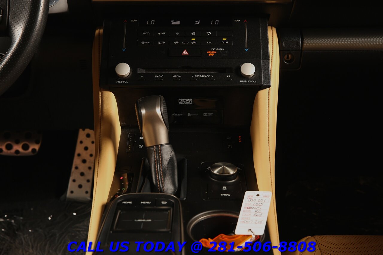 2015 Lexus RC350 2015 F-Sport NAV SUN RADAR CRUISE BLIS MARK LEVINS - Photo 28 - Houston, TX 77031