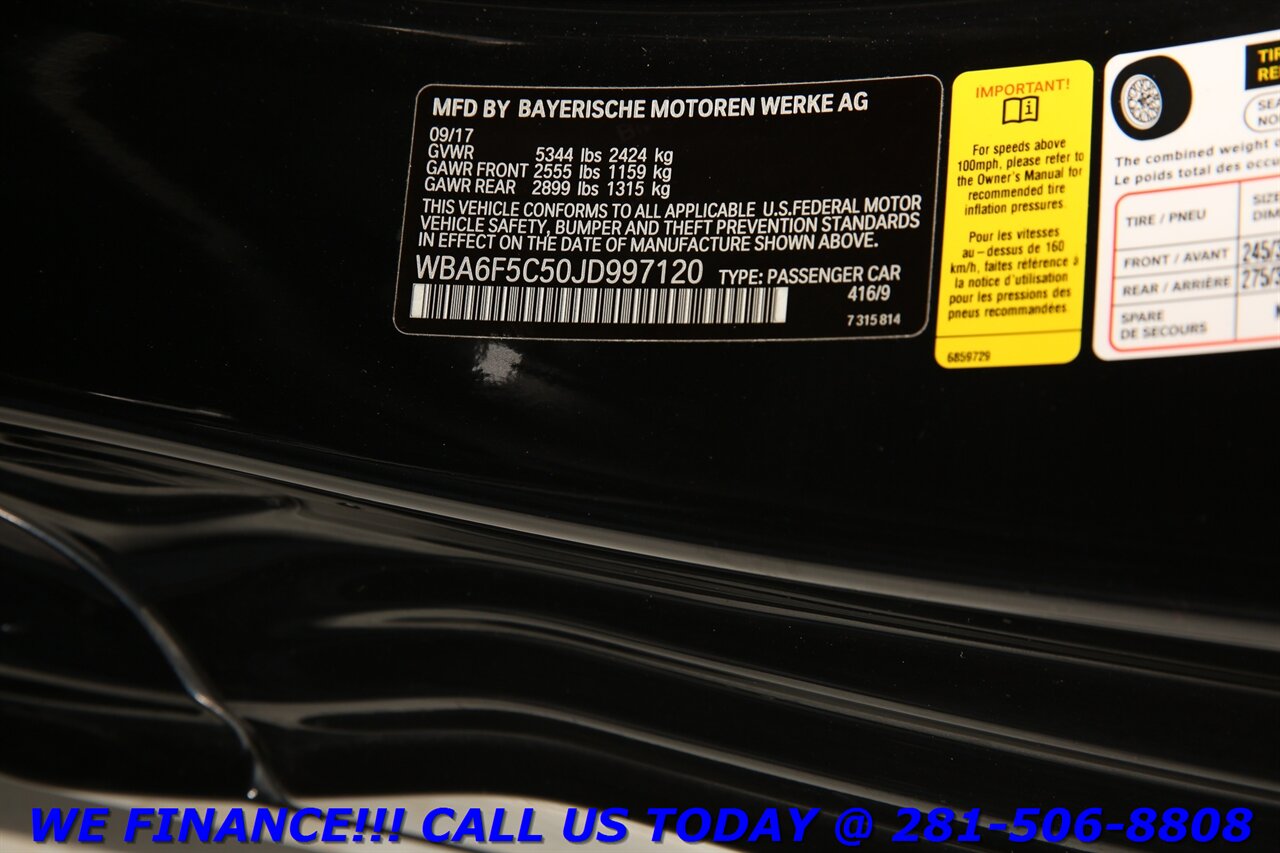 2018 BMW 2018 650i M Sport EXEC PKG NAV ACTIVE CRUISE BLIND   - Photo 29 - Houston, TX 77031