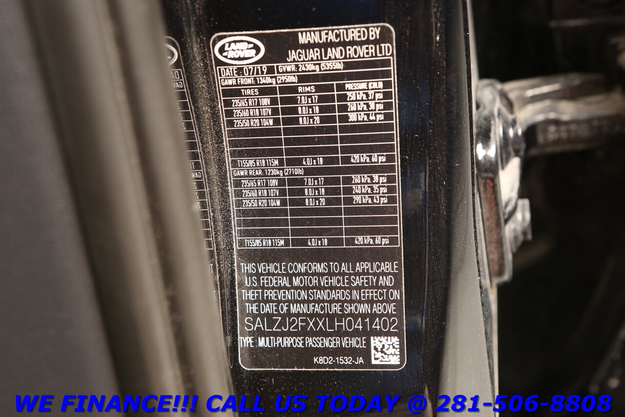 2020 Land Rover Evoque 2020 P250 S AWD NAV PANO BLIND MERIDIAN 46K MLS   - Photo 28 - Houston, TX 77031