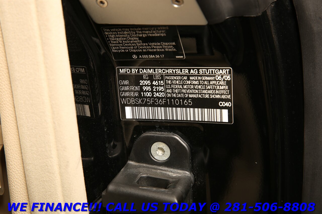 2006 Mercedes-Benz 2006 SL 500 CONVERTIBLE NAV HEATSEAT BOSE 88K MLS   - Photo 27 - Houston, TX 77031