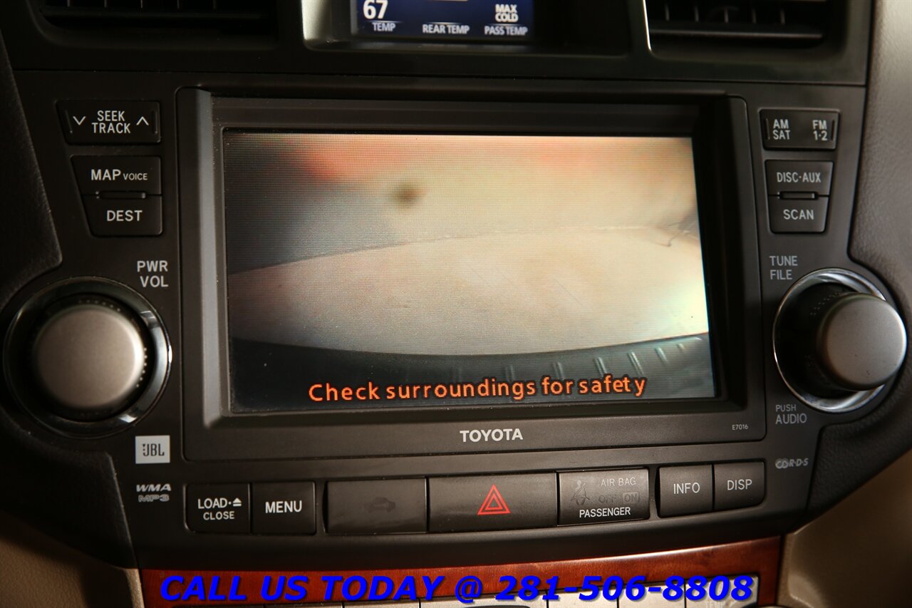 2009 Toyota Highlander 2009 Limited NAV SUN HEATSEAT CAMERA JBL 3ROW - Photo 16 - Houston, TX 77031
