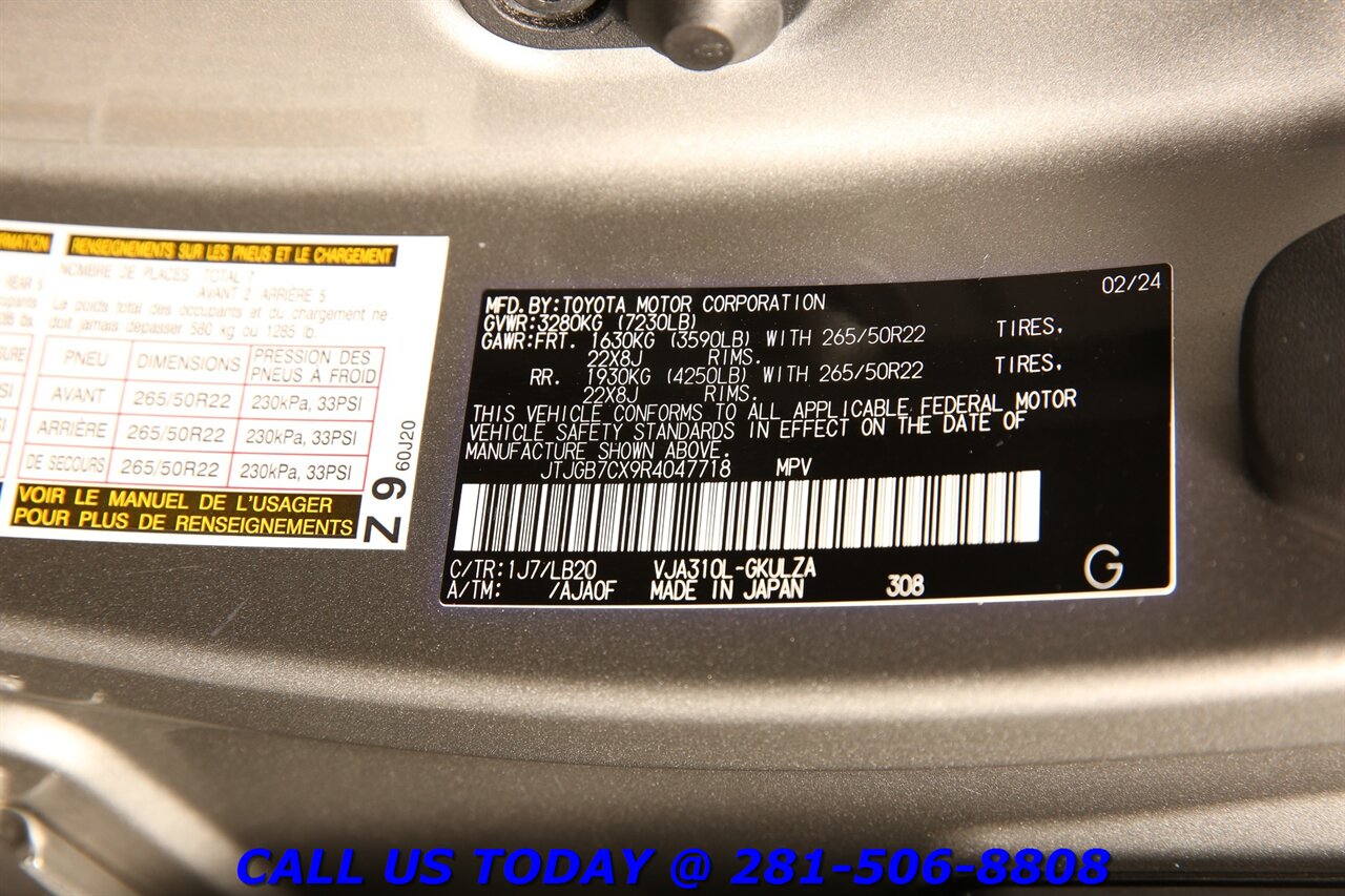 2024 Lexus LX 2024 600 Luxury AWD NAV SUN ADAPTCRUISE 7PA 15K Mi - Photo 34 - Houston, TX 77031