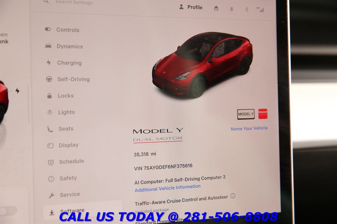 2022 Tesla Model Y 2022 Performance AWD FSD Ai AUTOPILOT PANO 35K MLS - Photo 17 - Houston, TX 77031