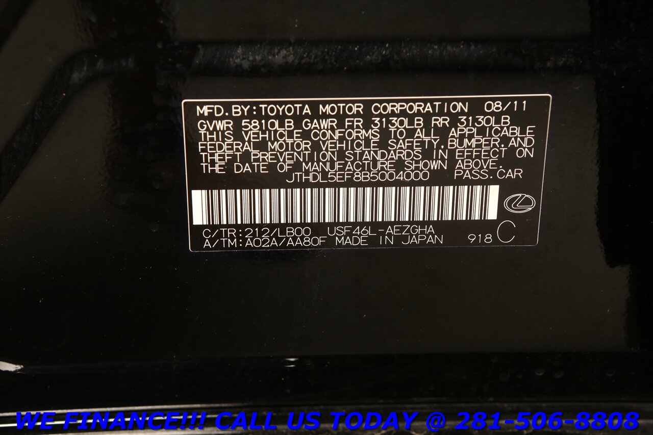 2011 Lexus LS 2011 460L AWD NAV SUN HEAT/COOL SEAT CAMERA WOOD   - Photo 29 - Houston, TX 77031