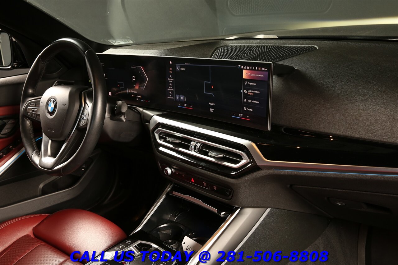 2023 BMW 330i NAV SUNROOF RED-LEATHER CURV DISPLAY DRV-ASST - Photo 19 - Houston, TX 77031