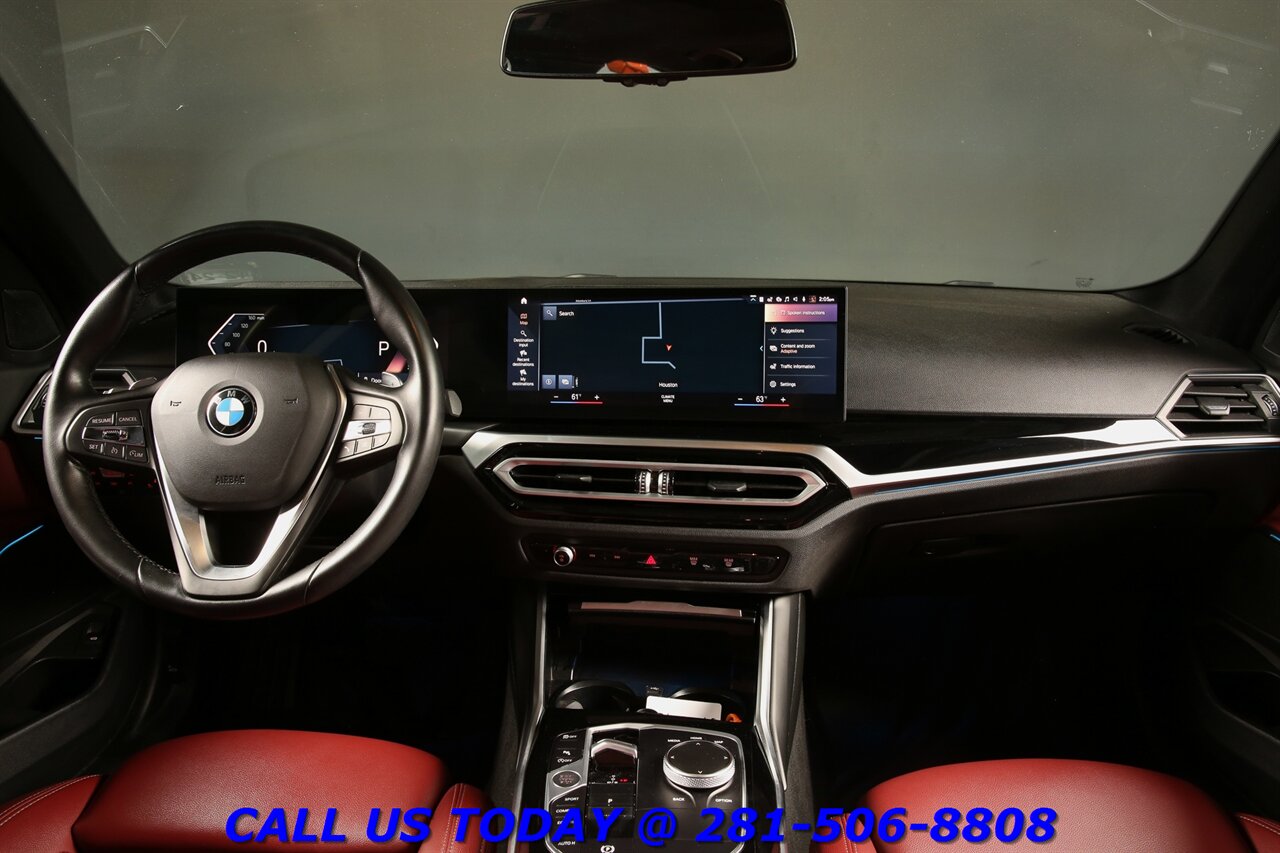 2023 BMW 330i NAV SUNROOF RED-LEATHER CURV DISPLAY DRV-ASST - Photo 3 - Houston, TX 77031
