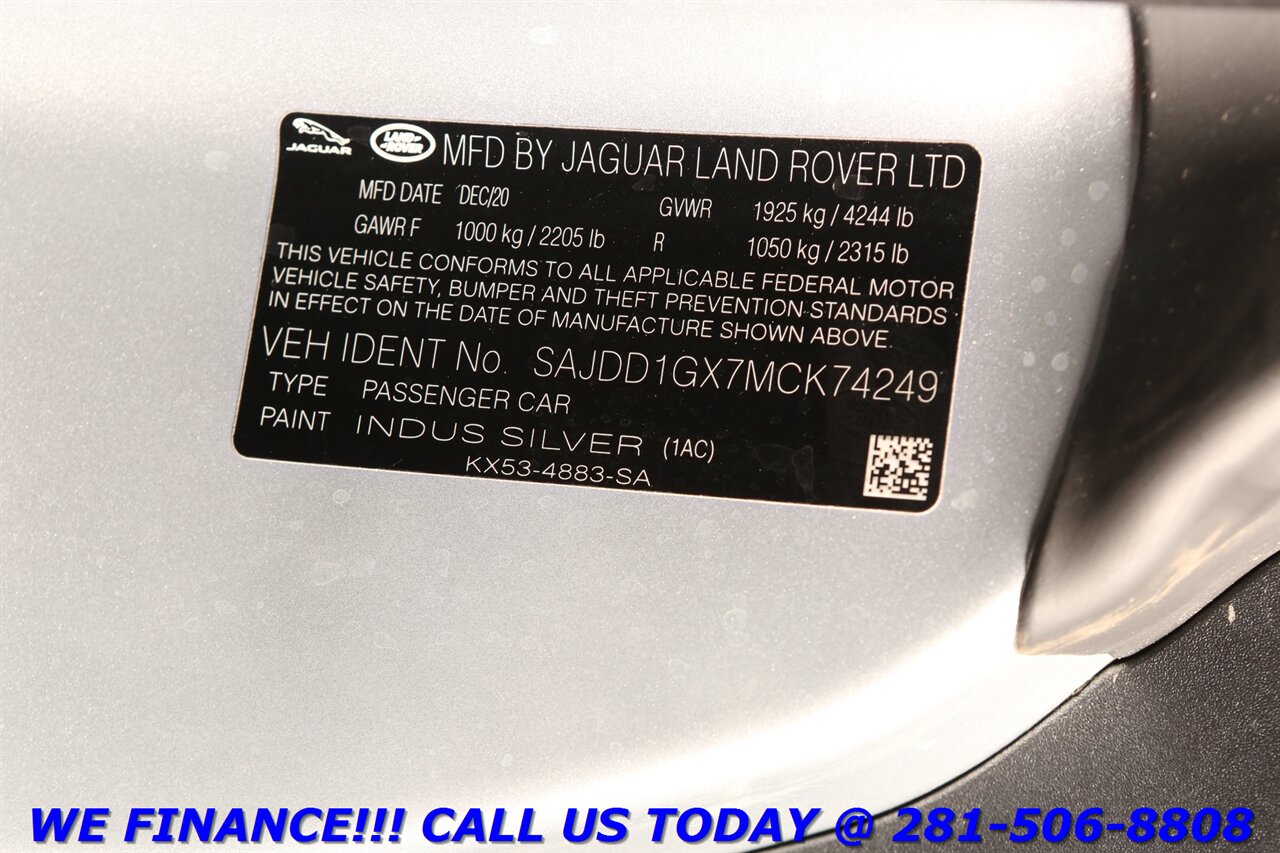 2021 Jaguar F-Type 2021 P300 NAV PANO BLIS MERIDIAN LUX PKG 5K MLS   - Photo 24 - Houston, TX 77031