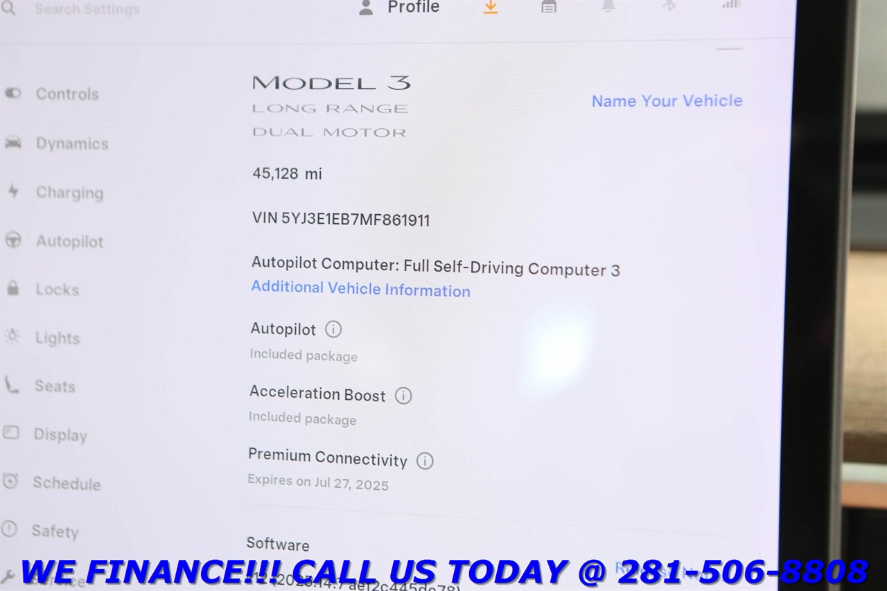 2021 Tesla Model 3 2021 Long Range AWD FSD3 AUTOPILOT ACCEL BOOST NAV - Photo 16 - Houston, TX 77031