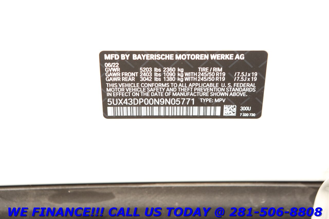 2022 BMW X3 2022 sDrive30i NAV PANO BLIND HEATSEAT 35K MLS - Photo 27 - Houston, TX 77031