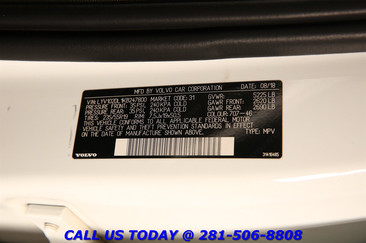 2019 Volvo XC60 2019 T5 Inscription NAV PANO BLIND HEAT/COOL SEATS - Photo 30 - Houston, TX 77031