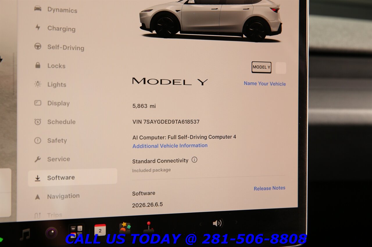 2026 Tesla Model Y LONG RANGE FSD4 Ai AUTOPILOT HEATSEAT 5K Mi - Photo 15 - Houston, TX 77031