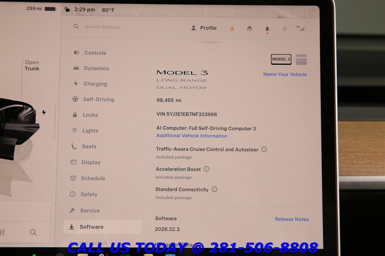 2022 Tesla Model 3 Long Range FSD Ai AUTOPILOT ACCEL BOOST PANO68K - Photo 16 - Houston, TX 77031