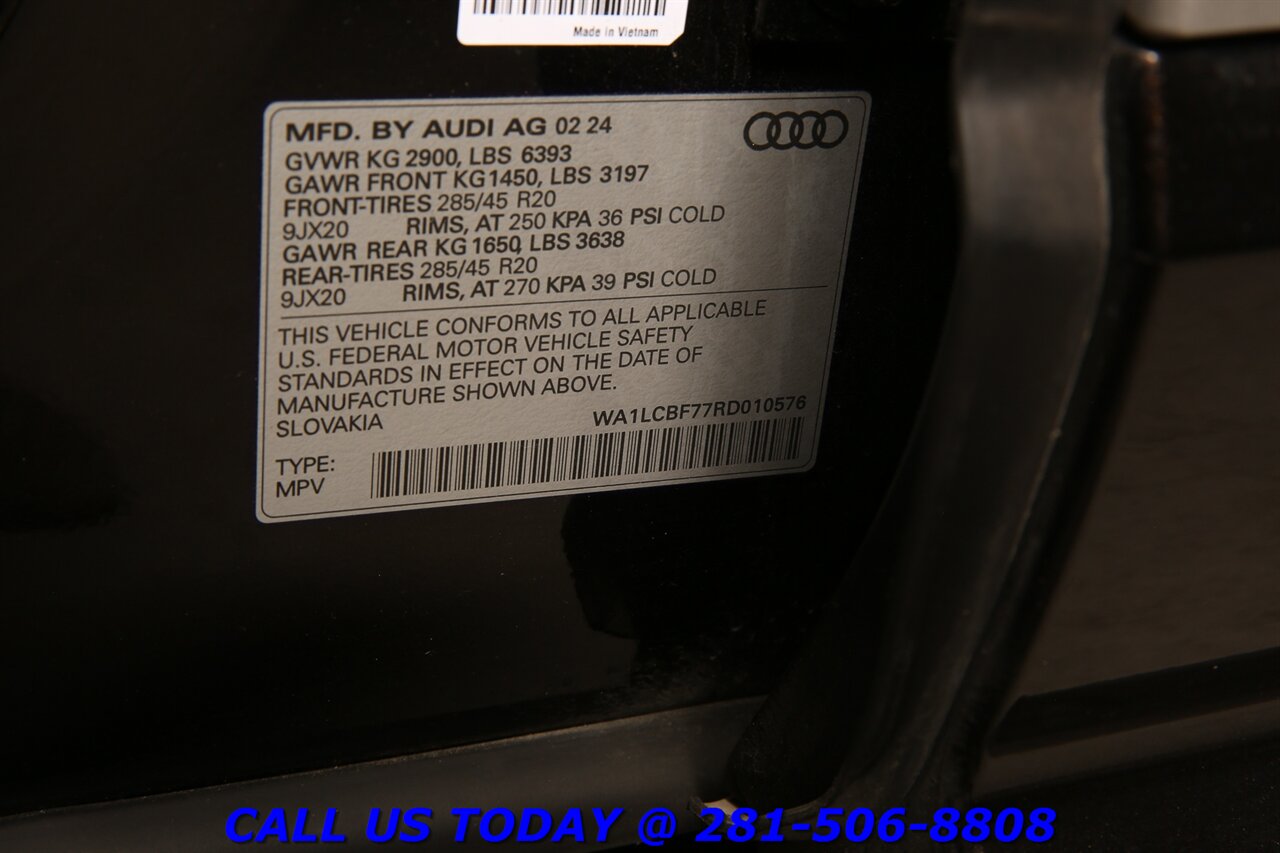 2024 Audi Q7 2024 Quattro Premium Plus AWD NAV PANO ADAPT 15K - Photo 29 - Houston, TX 77031