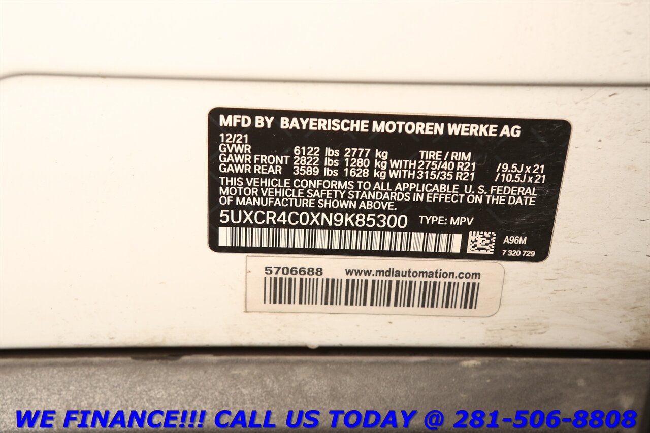2022 BMW X5 2022 sDrive40i PREM PKG NAV PANO BLIND MASSAGE 85K - Photo 30 - Houston, TX 77031