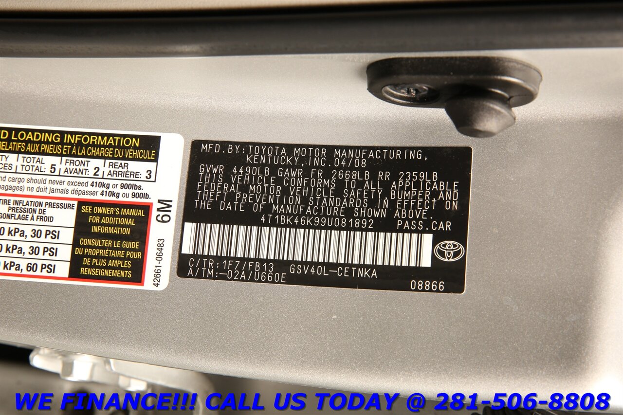 2009 Toyota Camry 2009 LE V6 LEATHER PWR SEAT CRUISE 16 "ALLOY XENONS   - Photo 24 - Houston, TX 77031