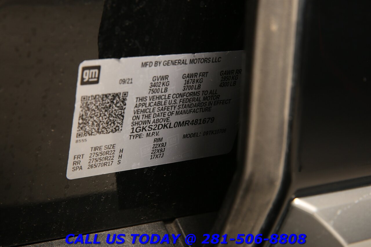 2021 GMC Yukon 2021 Denali 4x4 NAV HUD PANO ADAPT 7PASS CAPTAIN - Photo 35 - Houston, TX 77031