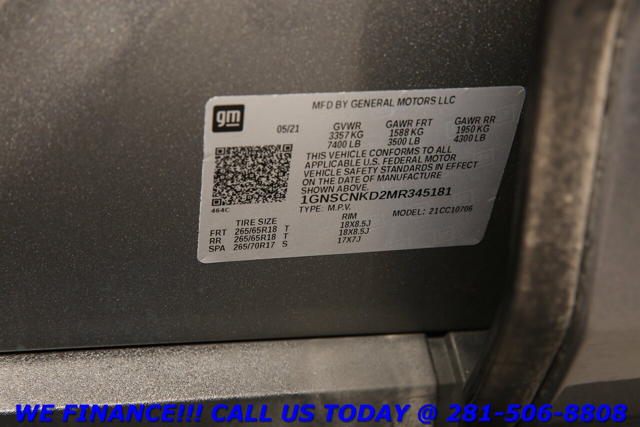 2021 Chevrolet Tahoe 2021 LT CAPTAIN CHAIR CARPLY ADAPTCRUISE 7ROW BOSE - Photo 31 - Houston, TX 77031