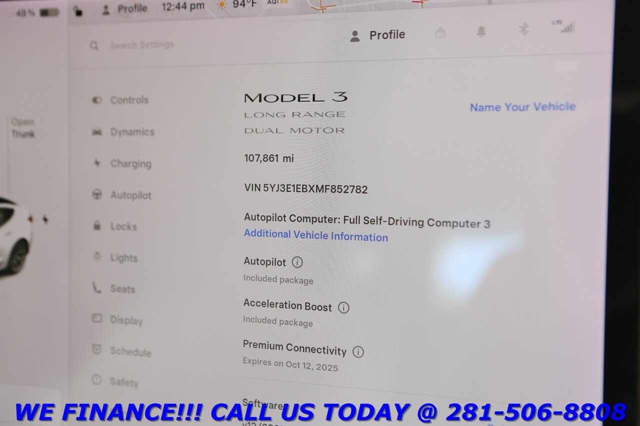 2021 Tesla Model 3 2021 Long Range AWD FSD3 AUTOPILOT PANOROOF $4K OF - Photo 15 - Houston, TX 77031
