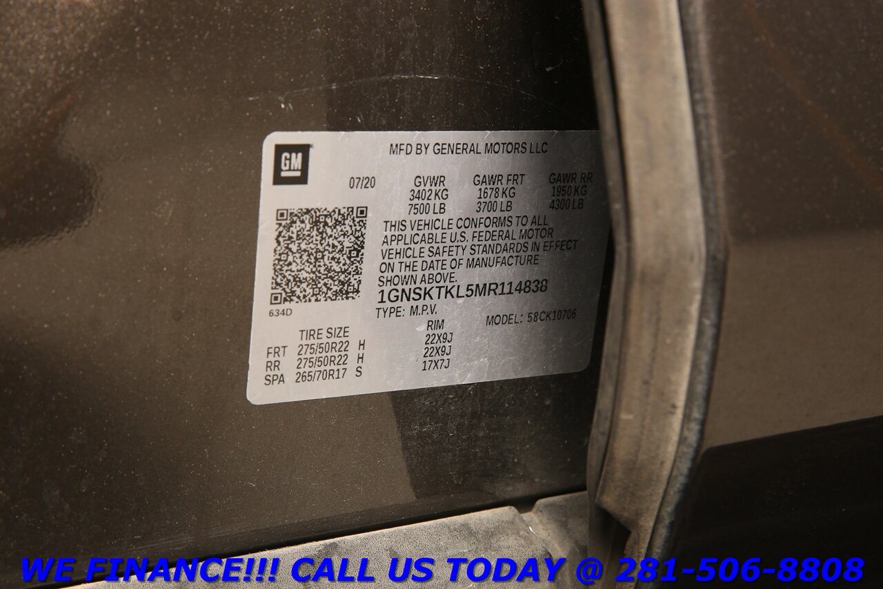 2021 Chevrolet Tahoe 2021 High Country 4x4 NAV PANO ADAPT CAPTAIN CAM - Photo 35 - Houston, TX 77031