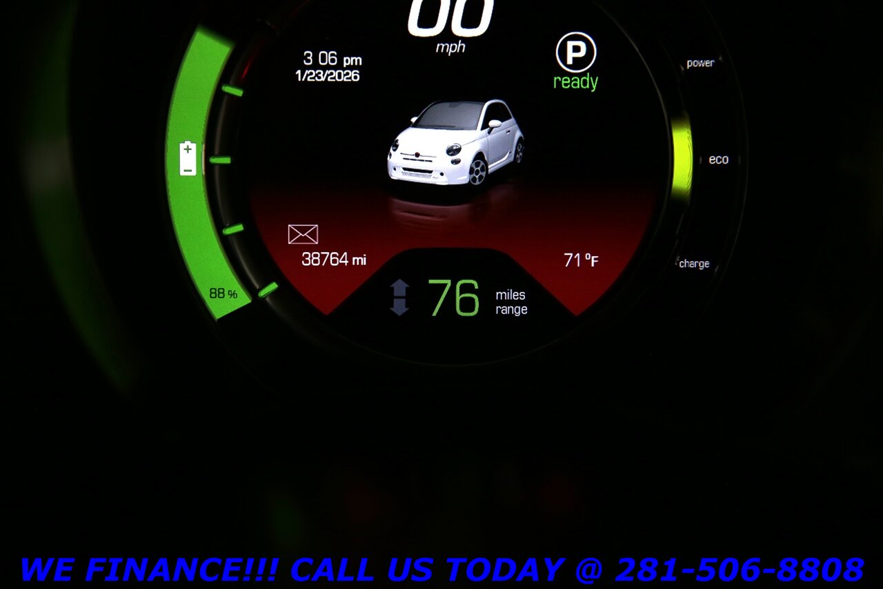 2017 FIAT 500 2017 LEATHER HEATSEAT BLUETOOTH XENONS 38K MLS   - Photo 13 - Houston, TX 77031