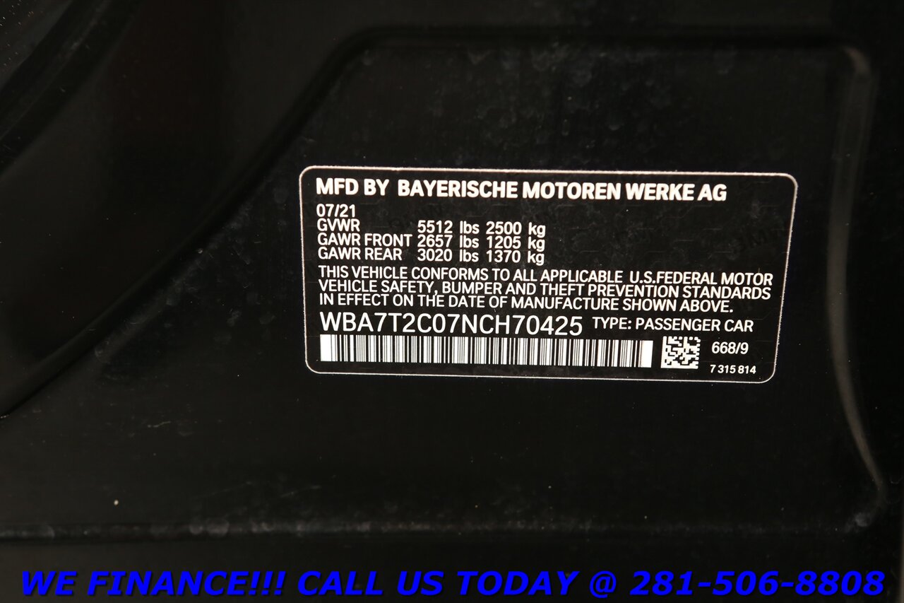 2022 BMW 2022 740i PREM PKG NAV HUD PANO BLIND 38K - Photo 33 - Houston, TX 77031