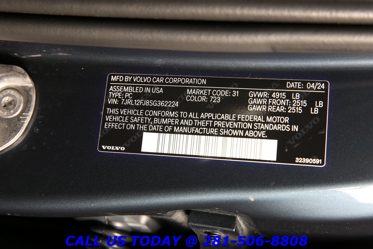 2025 Volvo S60 2025 B5 Core NAV PANO BLIS CARPLAY WARRANTY 37K Mi - Photo 30 - Houston, TX 77031