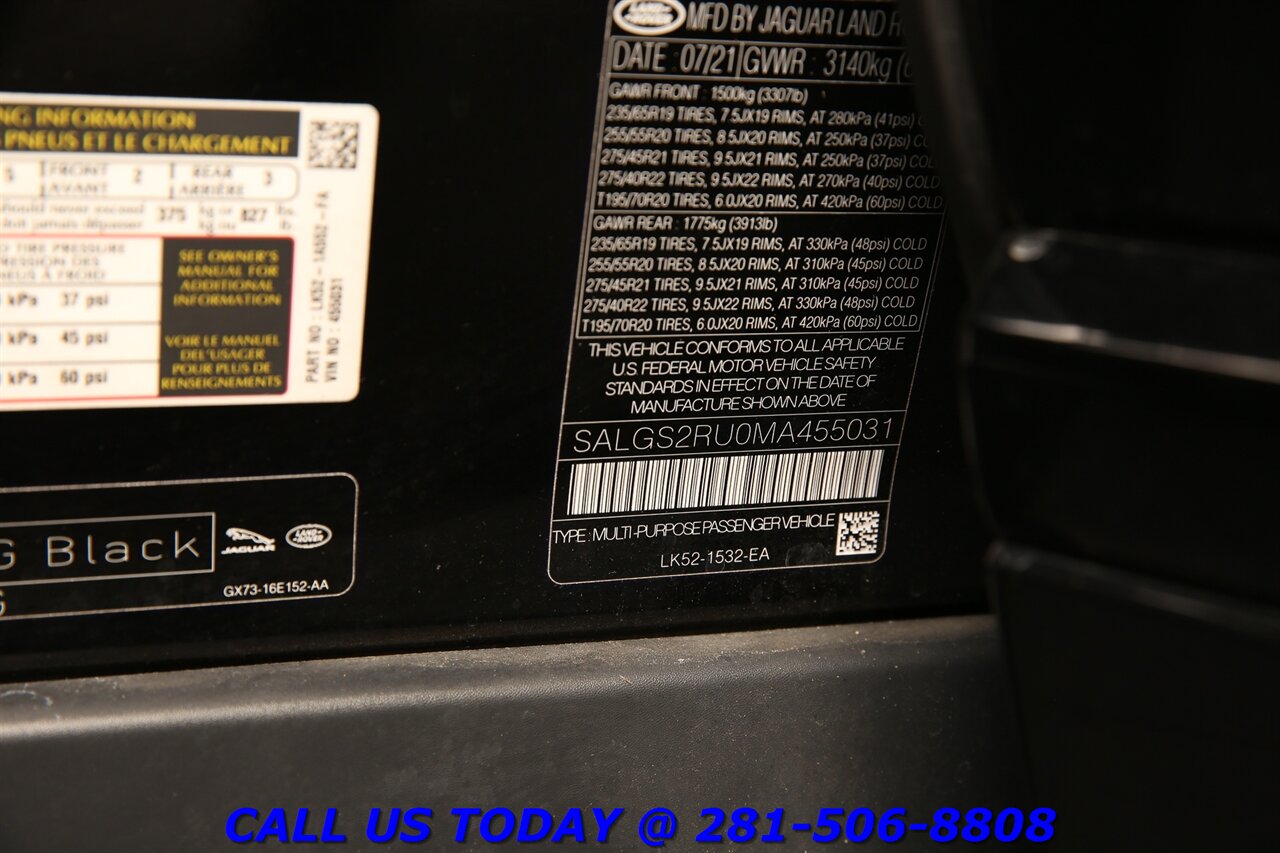 2021 Land Rover Range Rover 2021 P400 HSE Westminster MERIDIAN AWD NAV 48K Mi - Photo 35 - Houston, TX 77031